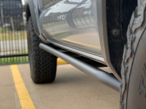 Trail Edition Rock Sliders Fits 24-Present Toyota Tacoma -Double Cab Long Bed/No Kick Out/Powdercoat Cali Raised LED