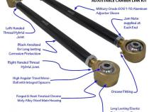 Heavy Duty Adjustable Rear Control Arm Link Kit 02-14 Mini Cooper Hatchback 05-15 Convertible 11-16 Countryman 08-10 Clubman Set of 2 M7 Speed