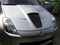 350Z Z33 Power Hood Fiberglass Series 2 Unpainted For 03-06 Nissan 350Z Stillen