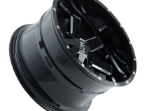 Cast Aluminum Wheels 141 GB 20x9 Milled Spokes Gloss Black 5 On 127/5 On 139.7 Bolt Pattern 0 Offset ION Wheels