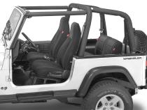 Jeep Wrangler Neoprene Seat Covers for 87-90 Jeep Wrangler YJ Black Diver Down