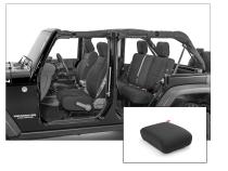 Jeep Wrangler Neoprene Seat Covers Front And Rear with Free Center Console Cover for 11-12 Wrangler Unlimited JK Black Diver Down