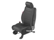 Jeep Wrangler Neoprene Seat Covers Front And Rear with Free Center Console Cover for 07 Wrangler Unlimited JK Black Diver Down