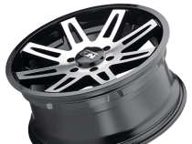 Cast Aluminum Wheels 142 BK 17x9 Machined Spokes Black 5 On 127 Bolt Pattern -12 Offset ION Wheels