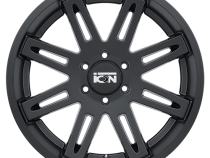Cast Aluminum Wheels 142 MB 18x9 Matte Black 5 On 127 Bolt Pattern 0 Offset ION Wheels
