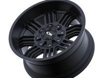 Cast Aluminum Wheels 144 MB 17x9 Matte Black 5 On 127/5 On 139.7 Bolt Pattern -12 Offset ION Wheels