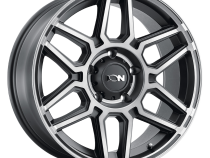 Cast Aluminum Wheels 146 MB 20x10 Machined Dark Tint Matte Black 5 On 127 Bolt Pattern -19 Offset ION Wheels