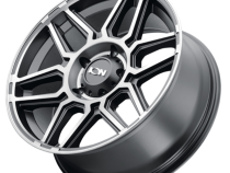 Cast Aluminum Wheels 146 MB 20x10 Machined Dark Tint Matte Black 5 On 127 Bolt Pattern -19 Offset ION Wheels