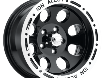 Cast Aluminum Wheels 174 15x8 Machined Lip Black 5 On 114.3 Bolt Pattern -27 Offset ION Wheels