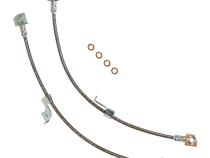 2015-2020 Ford Mustang Rear Stainless Steel Brake Hose Kit Clear Cover J&amp;amp;M Products