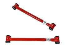 1982-2002 Camaro and Firebird Adjustable Turnbuckle Style Lower Control Arms 3 Piece Poly-Ball Bushings Red J&amp;amp;M Products