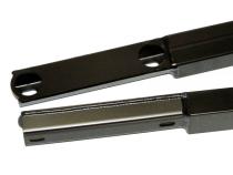 Mustang Convertiable Jacking Rails Full Length Utlra Low Profile Bare J&amp;amp;M Products