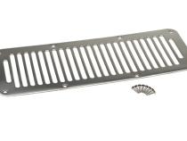 Jeep YJ Hood Vent 8 Holes 87-95 Wrangler TJ Polished Silver Kentrol