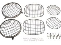 Jeep CJ Wire Mesh Guard Set 6 Pieces 76-86 CJ Polished Silver Kentrol