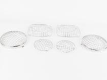 Jeep CJ Wire Mesh Guard Set 6 Pieces 76-86 CJ Polished Silver Kentrol