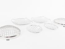 Jeep CJ Wire Mesh Guard Set 6 Pieces 76-86 CJ Polished Silver Kentrol