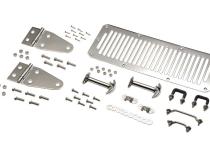 Jeep CJ/YJ Hood Kit  78-95 CJ and Wrangler YJ Polished Silver Kentrol