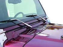 Jeep TJ Hood Hinge Pair 97-06 Wrangler TJ Polished Silver Kentrol