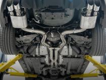 18-23 Ford Mustang GT Cat-Back Active Exhaust-Polished Tubes Pacific Performance Engineering