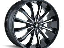 Cast Aluminum Wheels Fusion 341 GBM 18x7.5 Machined Face Gloss Black 4 On 100/4 On 114.3 Bolt Pattern 40 Offset Mazzi Wheels