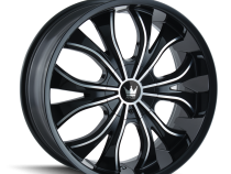 Cast Aluminum Wheels Hustler 342 GBM 22x9.5 Machined Face Gloss Black 5 On 114.3/5 On 120 Bolt Pattern 35 Offset Mazzi Wheels