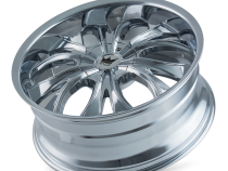 Cast Aluminum Wheels Hustler 342 CH 22x9.5 Chrome 5 On 114.3/5 On 120 Bolt Pattern 35 Offset Mazzi Wheels