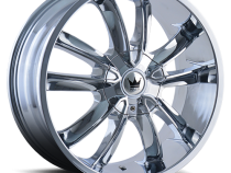 Cast Aluminum Wheels Obsession 366 CH 22x9.5 Chrome 5 On 115/5 On 120 Bolt Pattern 18 Offset Mazzi Wheels