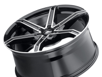 Cast Aluminum Wheels Stilts 371 GBM 24x9.5 Machined Face Gloss Black 5 On 115/5 On 120 Bolt Pattern 18 Offset Mazzi Wheels