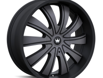 Cast Aluminum Wheels Rolla 374 MBM 22x9.5 Machined-Dark Tint Matte Black 5 On 115/5 On 139.7 Bolt Pattern 18 Offset Mazzi Wheels