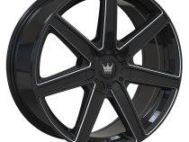 Cast Aluminum Wheels Laguna 376 GBM 18x8 Milled Gloss Black 5 On 108 Bolt Pattern 35 Offset Mazzi Wheels