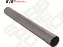 Exhaust Pipe 36 Inch Aluminized 4 Inch OD Straight Bumped On One End Diamond Eye