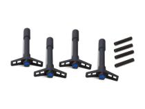 Engine Valve Cover Wing Nuts Steel Black Mopar Logo 1/4-20 Thread 4 Pack Proform