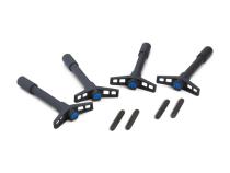 Engine Valve Cover Wing Nuts Steel Black Mopar Logo 1/4-20 Thread 4 Pack Proform