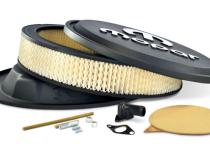 Air Cleaner Kit 14 Inch Diameter Aluminum Black Crinkle Raised and Machined MOPAR Emblem Proform