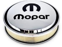 Air Cleaner Kit 14 Inch Diameter Aluminum Chrome Recessed Black MOPAR Emblem Proform