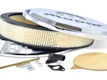 Air Cleaner Kit 14 Inch Diameter Aluminum Chrome Recessed Black MOPAR Emblem Proform