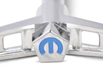 Engine Valve Cover Wing Nuts Steel Chrome Mopar Logo 1/4-20 Thread 4 Pack Proform