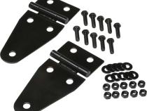 Jeep CJ/YJ Hood Kit With TJ Style Hood Catch 78-95 CJ and Wrangler YJ Powdercoat Black Kentrol