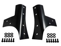 Jeep JK Windshield Supports Pair 07-18 Wrangler JK Powdercoat Black Kentrol