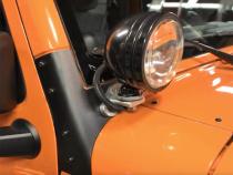 Jeep JK Windshield Supports Pair 07-18 Wrangler JK Powdercoat Black Kentrol