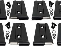 Jeep JK Door Hinge Set 8 Pieces 4 Door 07-18 Wrangler JK Powdercoat Black Kentrol