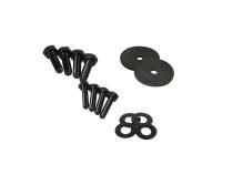 Jeep JK Hood Kit Without Hood Catch 07-18 Wrangler JK Powdercoat Black Kentrol