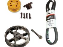 Overdrive Performance Pulley Kit (16 percent) for 02-06 Mini Cooper S Hatchback 05-08 Convertible Gen 1 MINI Cooper M7 Speed.