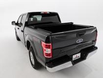 14-18 Silverado/Sierra 5 Foot 8 Inch Tonneau Cover Truck Bed Topper Soft Roll Up 5 Foot 8 Inch Bed Black Leer