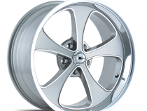 Ridler Wheels Aluminum Wheels 645 GY 18x8 Grey Machined Face-Polished Lip 5 On 114.3 Bolt Pattern 0 Offset
