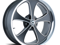 Ridler Wheels Aluminum Wheels 645 MB 18x9.5 Matte Black Machined Face-Polished Lip 5 On 114.3 Bolt Pattern 0 Offset