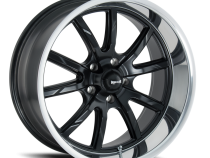 Ridler Wheels Aluminum Wheels 650 MB 20x8.5 Matte Black Polished Lip 5 On 114.3 Bolt Pattern 0 Offset