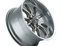 Ridler Wheels Aluminum Wheels 650 GY 18x8 Grey Polished Lip 5 On 114.3 Bolt Pattern 0 Offset