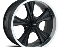 Ridler Wheels Aluminum Wheels 651 MB 22x9.5 Matte Black Machined Lip 5 On 114.3 Bolt Pattern 18 Offset