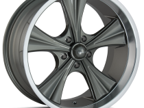 Ridler Wheels Aluminum Wheels 651 GY 18x8 Grey Machined Lip 5 On 120.65 Bolt Pattern 0 Offset